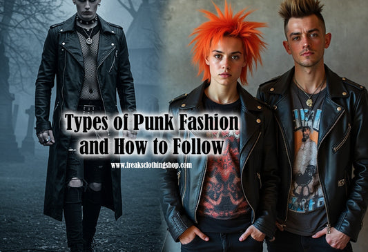 Types of Punk Fashion and How to Follow freaks clothing shop
