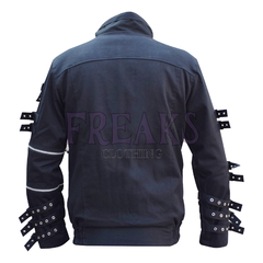 Blackout Gothic Mens Jacket: MJ Cosplay Costume Jacket