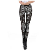 Steampunk Legging Sexy 3D Digital Sublimated Thighs Push-Up Leggings