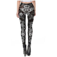 Steampunk Legging Sexy 3D Digital Sublimated Thighs Push-Up Leggings