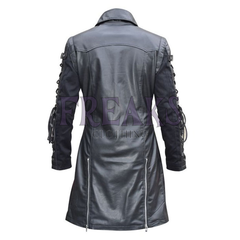 Goth Banned Leather Punk Jacket