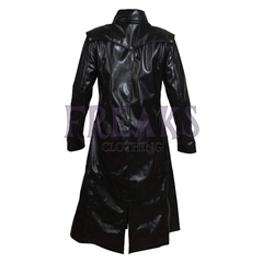 Gothic Bad Boy Long Leather Coat