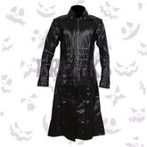 Gothic Bad Boy Long Leather Coat