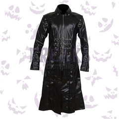 Gothic Bad Boy Long Leather Coat
