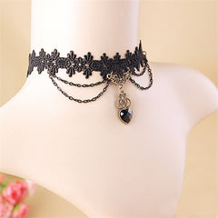 YiYaoFa Gothic Jewelry Vintage Lace Necklace & Pendant Women Accessories Choker Necklace False Collar Statement Necklaces GN-107