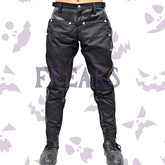Men Gothic Black Pants Slim Fit