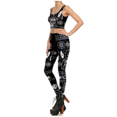 Ouija Gothic Legging Fashion Elastic 3D Push-Up Leggings