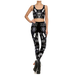 Ouija Gothic Legging Fashion Elastic 3D Push-Up Leggings