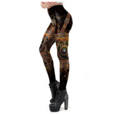 Sexy Steampunk Leggings 3D Sublimated Vintage Gears Trouser