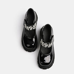 Lolita Girl Mary Jane Leather Shoes Vintage Goth Student Uniform Shoes