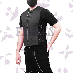 Vanguard Gothic Military Vest: ALT Military Waistcoat with front zipper