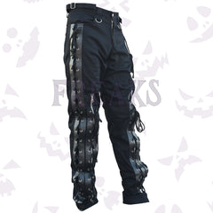 High Waist Lace Up Gothic Pant: ALT Slim Fit Pants For Men