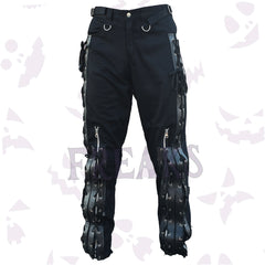 High Waist Lace Up Gothic Pant