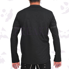 Men Black Gothic Shirt Top