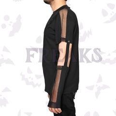 Midnight Mesh Gothic Black Shirt