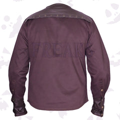 brown steampunk full sleeves shirt