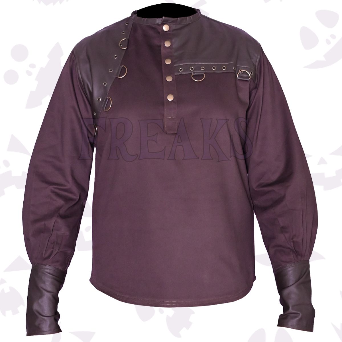 brown steampunk shirt