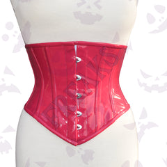 Women PVC Vinyl Underbust Corset