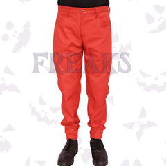 Men's red gothic slim fit alt pants – front view