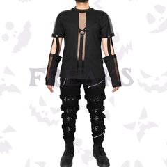 Midnight Mesh Gothic Black Shirt
