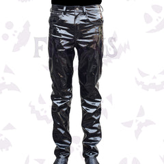 Punk Rock Slim Fit wet look Vinyl Pant