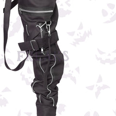 Close-up detail of zippers on men’s Punk Zipper Pants