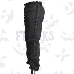 Gothic Rock Star slim fit pant with full lace up design