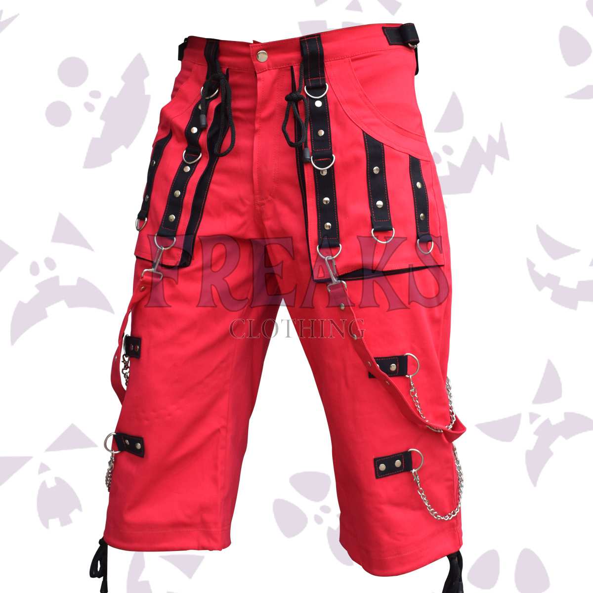 Split Personality Gothic Cargo Shorts