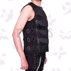 Men's tactical alternative vest with a full zip and side straps