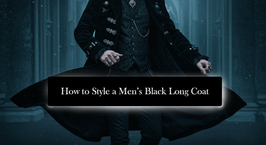 How to Style a Men’s Black Long Coat for a Goth Look