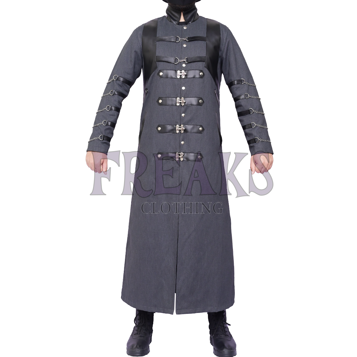 Gothic Military Style Long Coat