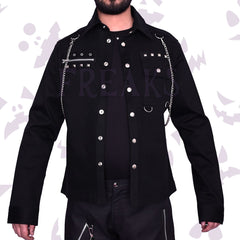 long-sleeves-gothic-button-up-