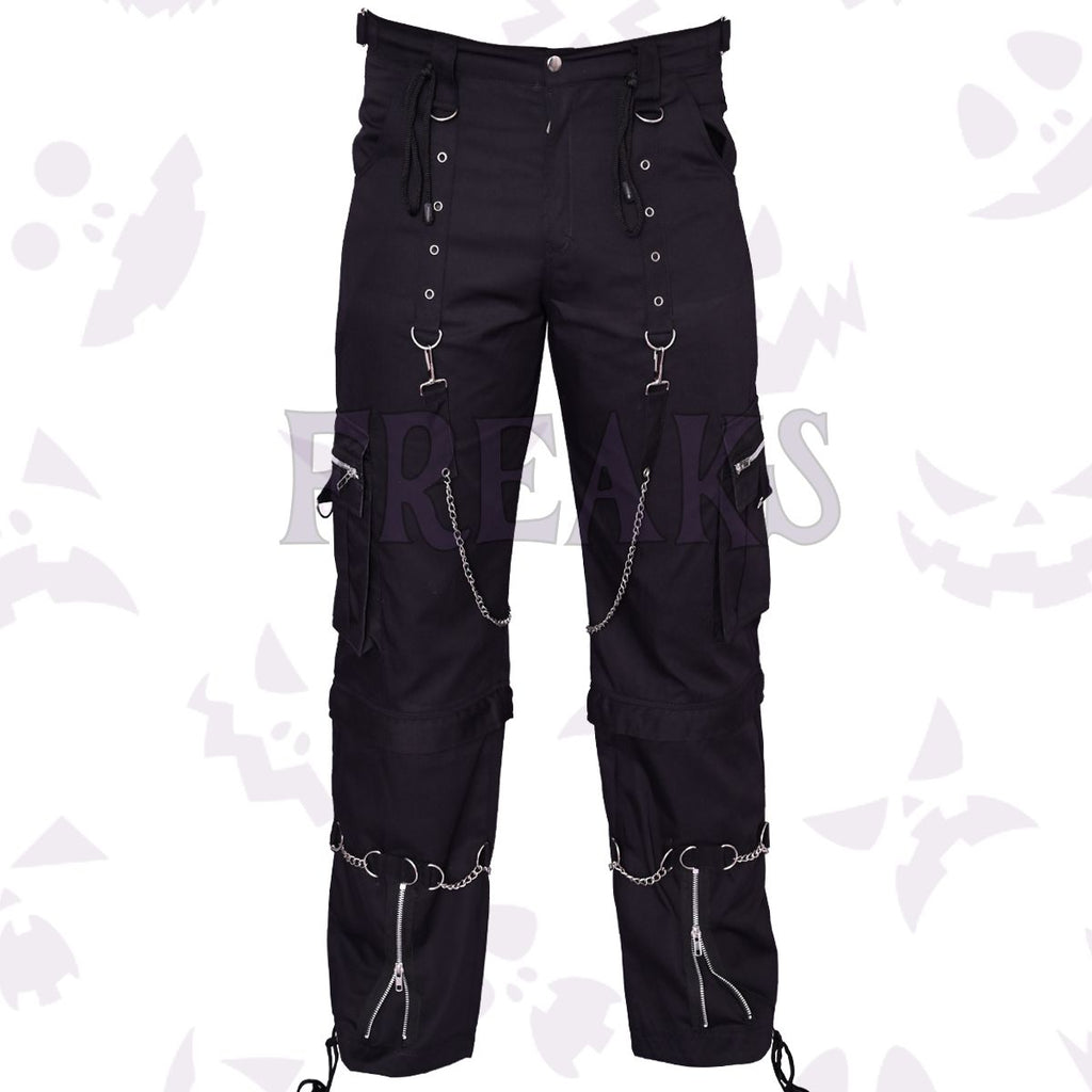Utility Gothic Cargo Pants - Industrial Buckle Chains Trouser – Freaks ...